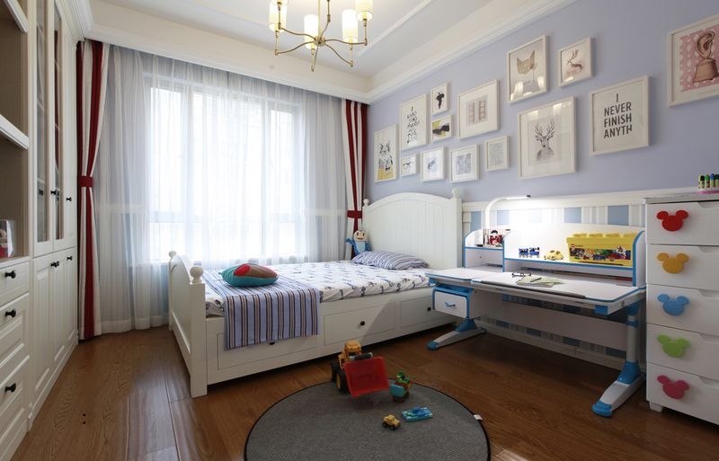 118平米房子儿童卧室书桌设计图片