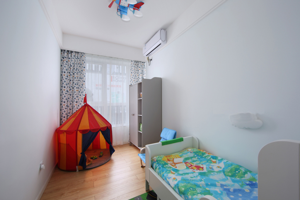 123平米欧式儿童房帐篷装修效果图一览