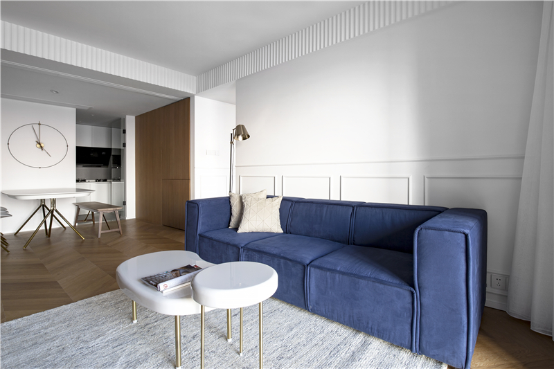 136平米简欧风格客厅沙发装修设计效果图
