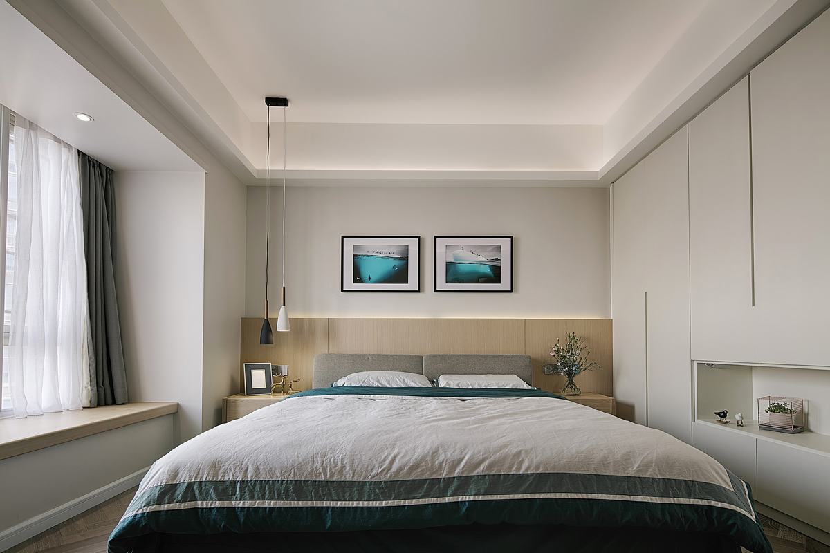 152平米现代简约风格四室两厅卧室装修图