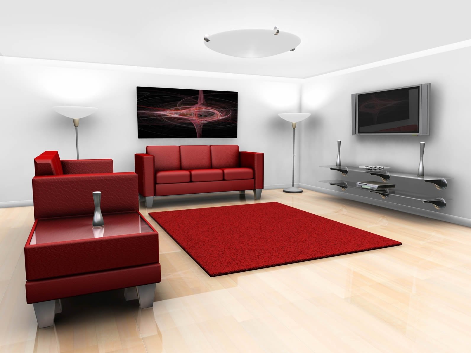 客厅地毯与沙发颜色搭配图片