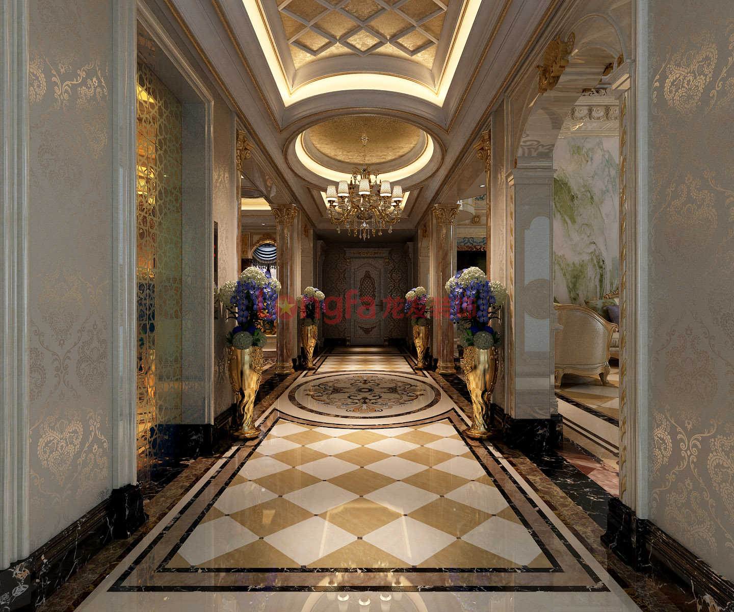 欧式客厅陶瓷铺贴效果图图片素材-编号08797143-图行天下