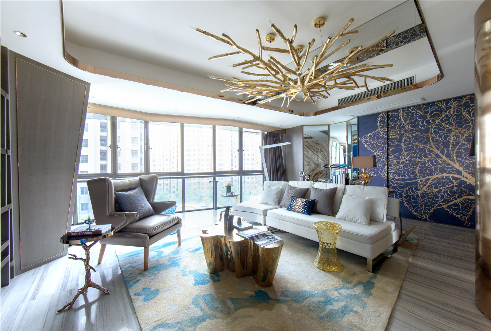 2019现代风格新房三居客厅沙发设计图片
