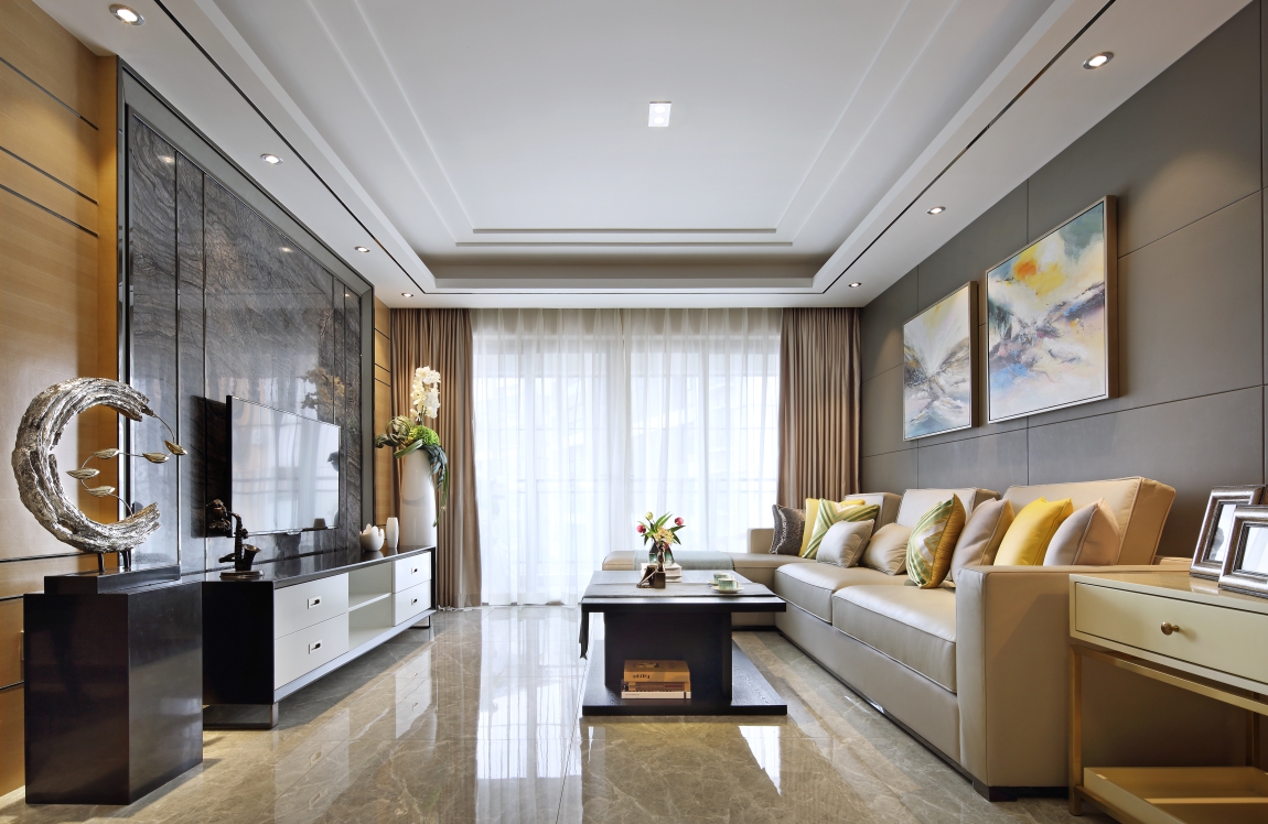 260平米大平层现代风格客厅装修欣赏