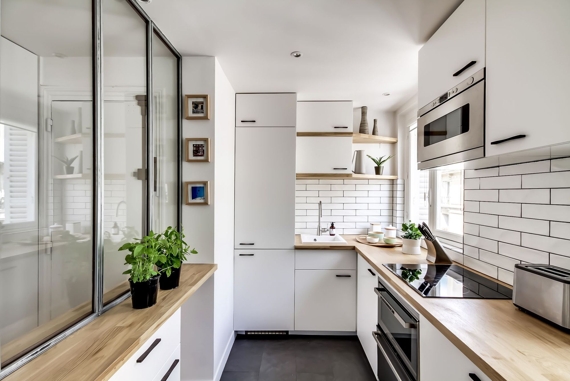 30平米公寓北欧小厨房设计装潢图