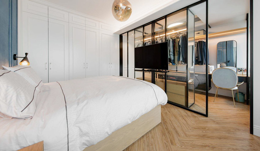 98平米小户型卧室带衣帽间创意装修图