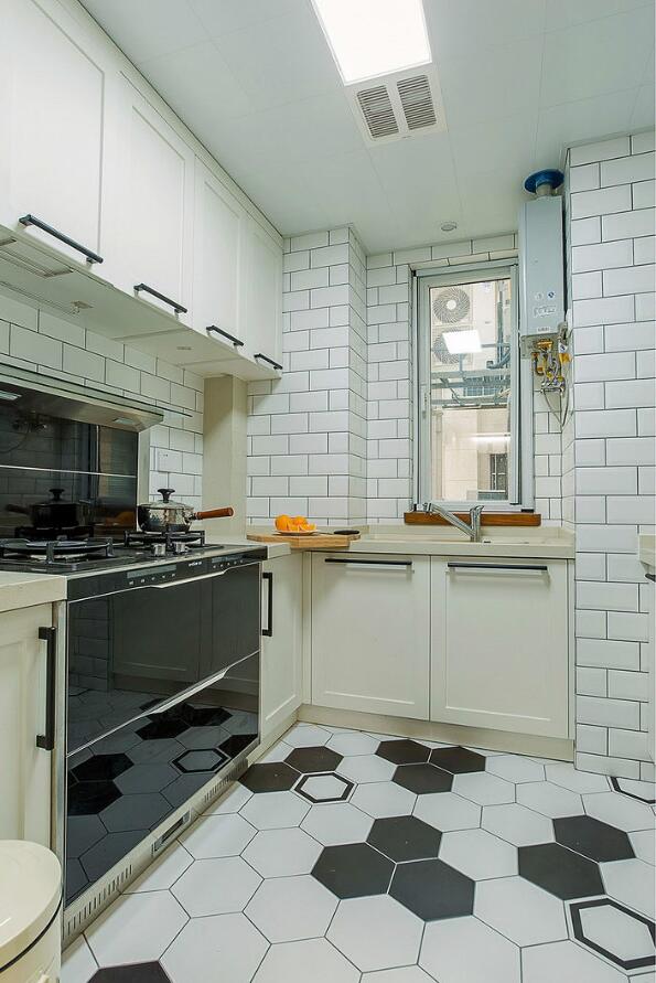 北欧风格小户型厨房地面瓷砖装修设计赏析