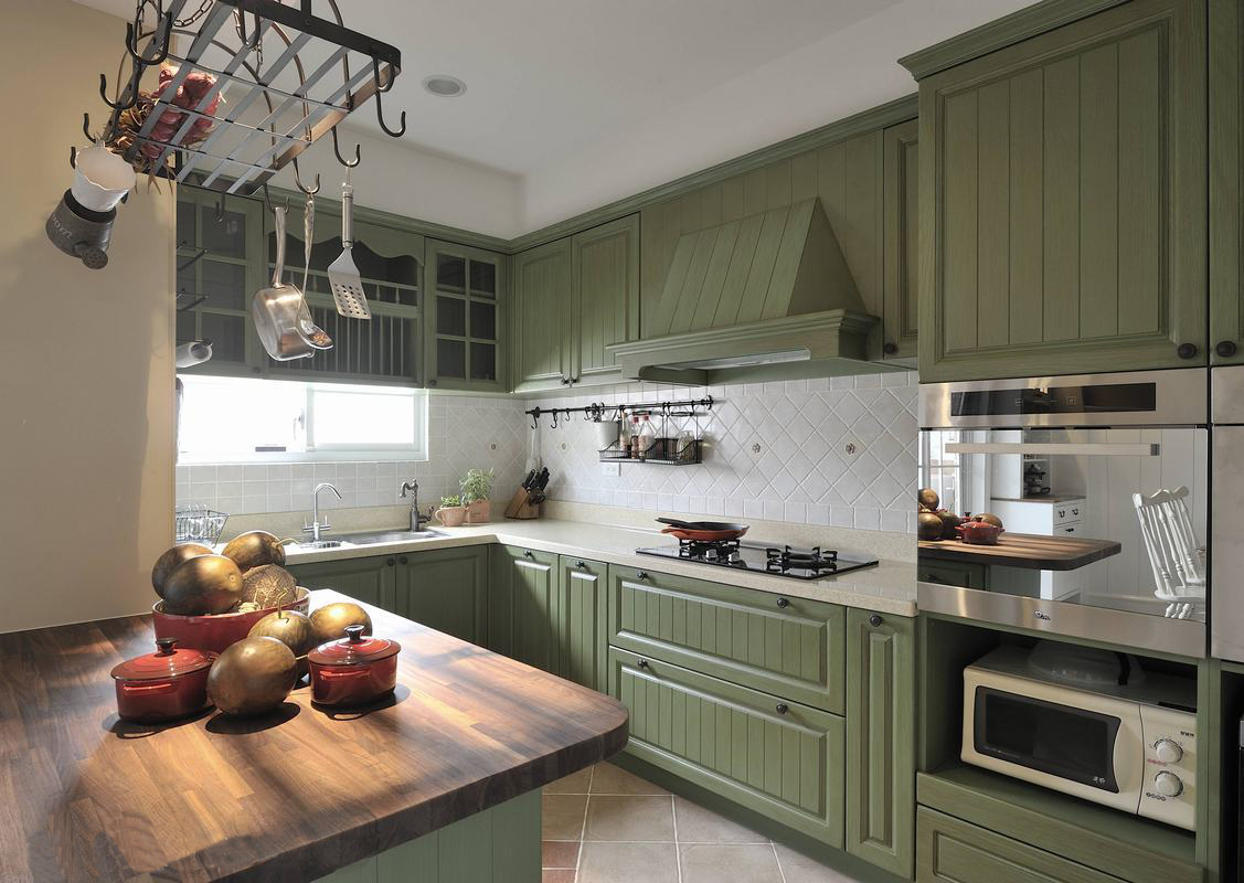 33款绿色清新时尚厨房橱柜设计 - 知乎