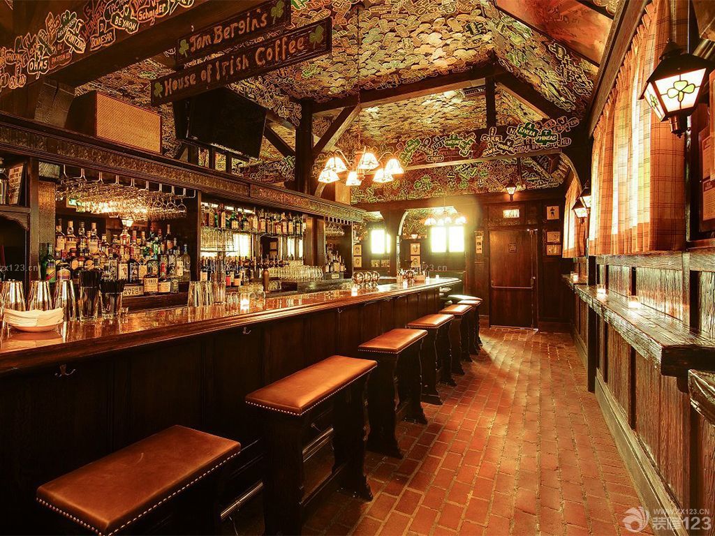 复古美式家庭酒吧装修风格
