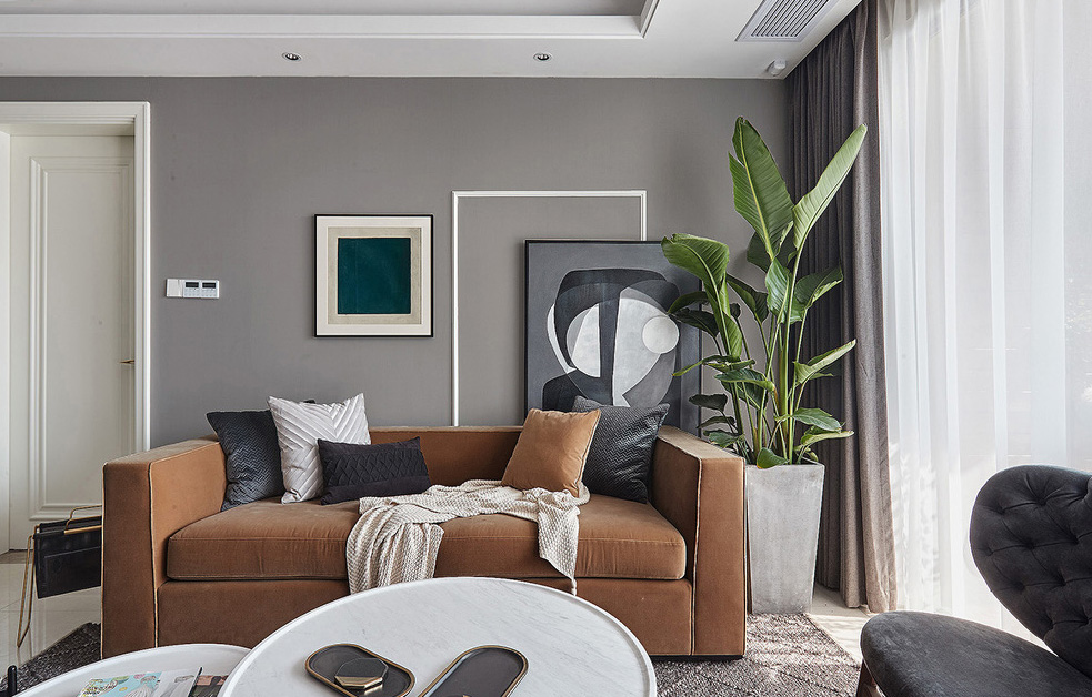 家用客厅沙发颜色搭配装修装饰图2019
