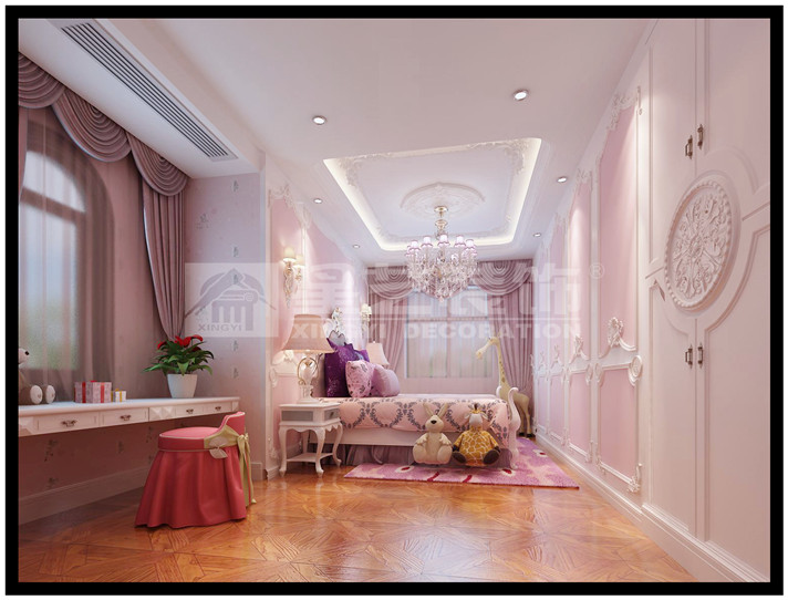 庐山国际316平米别墅欧式风格儿童房装修效果图