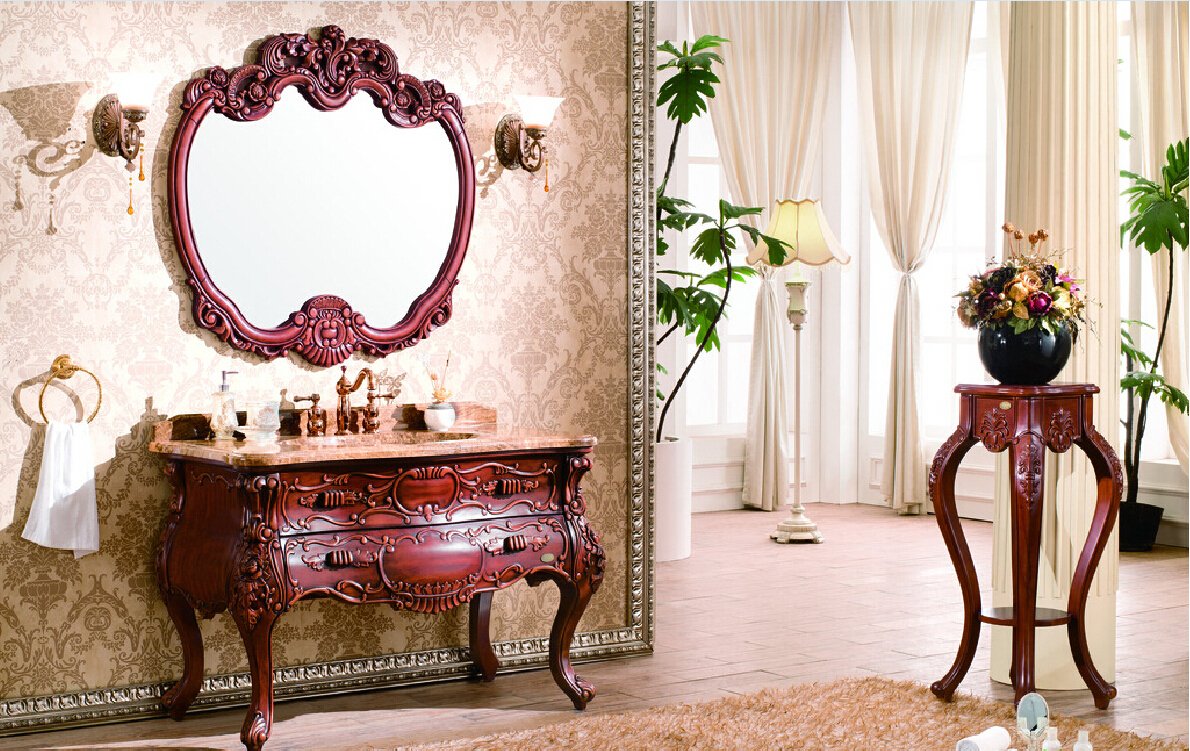 欧式古典别墅卧室梳妆台装修效果图