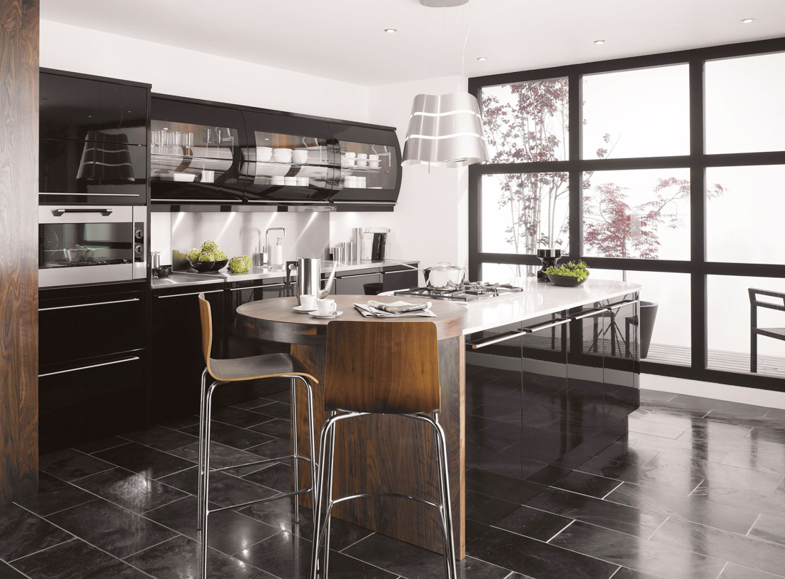 现代别墅厨房家装风格设计效果图