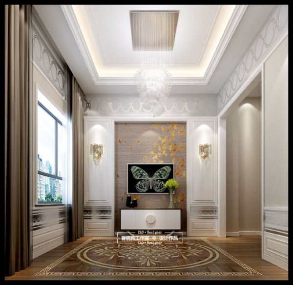 现代风格别墅室内壁灯设计装修效果图