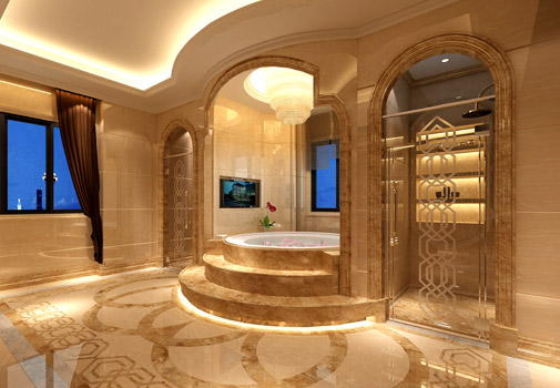 香格里拉1300别墅欧式风格浴室装修效果图