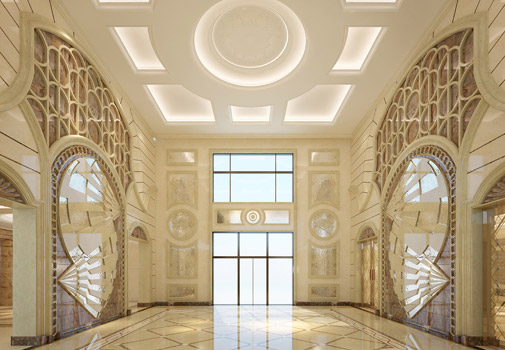 香格里拉1300平米别墅欧式风格门厅装修效果图