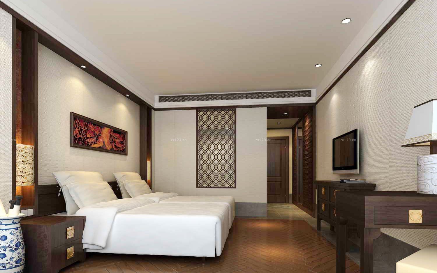 中式小型酒店设计元素装修效果图赏析